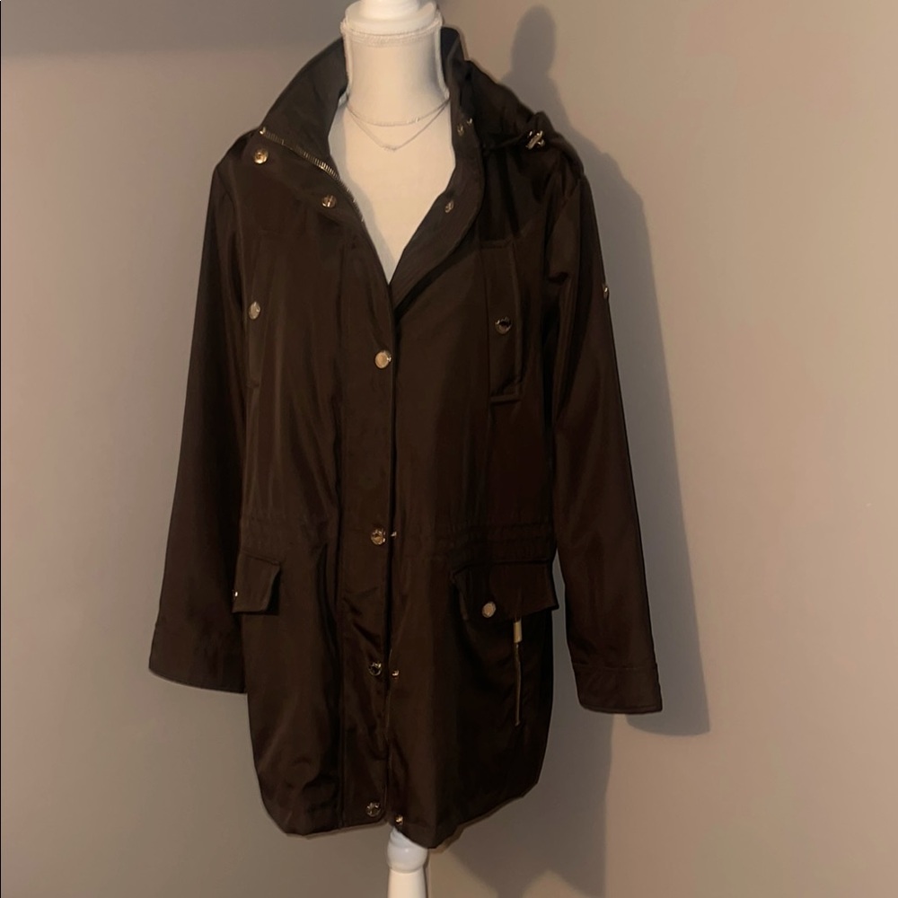 Michael Kors Khaki Hooded Jacket